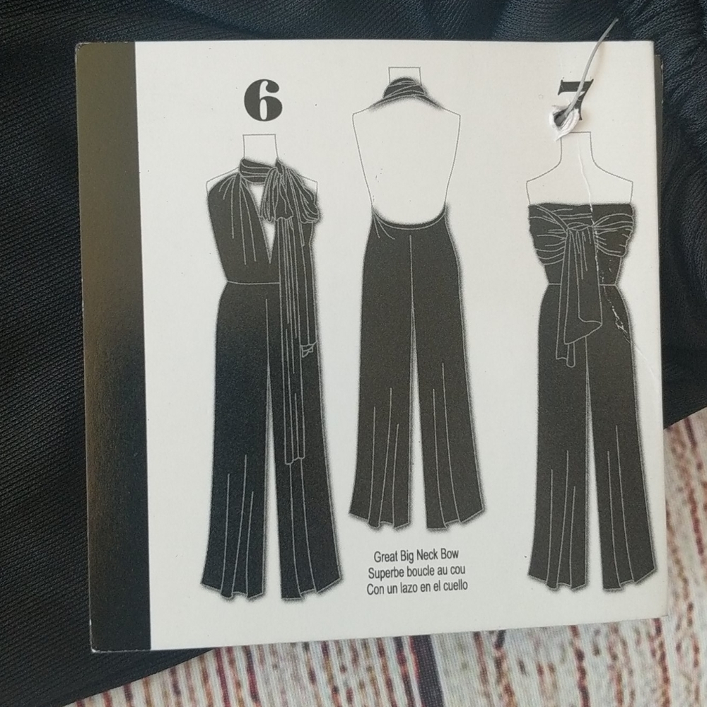 Isabel Versatile black jumpsuit sz Med NWT